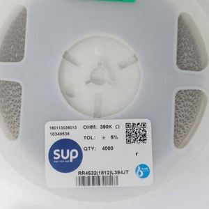 Bulk Discount RR4532 1812L394JT 1812 4532 Resistors Chip Resistors SMD Resistors 390Kohm 5% 3/4W Thick Film Resistor - Product Image 1