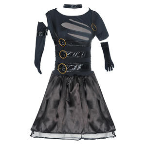 Vestido de Cosplay de Halloween, trajes de Edward, vestido gótico, disfraces de película de Edward <span class=keywords><strong>Scissorhands</strong></span> con accesorios - Product Image 5
