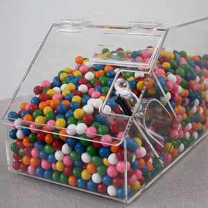 High Quality Custom Made Display Box Clear Acrylic Candy Box For Supermarket