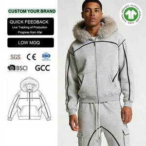 Wholesale Fur Lined Zip Hoodie Customizable Design Options