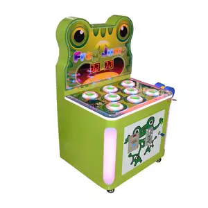 Máquina de bilhetes de loteria Whac-A-Mole máquina de jogo saltar sapo máquina de jogo jogos a fichas