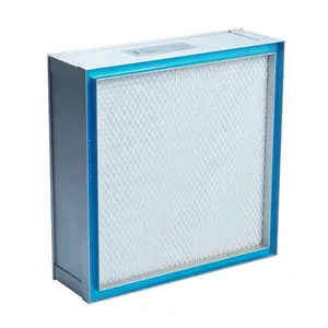 Teknologi harga yang bagus benar u15 u16 u17 Mini kaca berlipat serat HEPA filter ac untuk industri cerobong asap penyaring ac