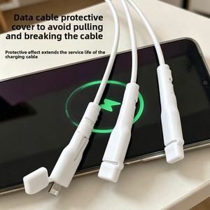 Household Data Cable Protector Anti-Break Charging Cord Winder Clip - Daily <strong>Home</strong> <strong>Essentials</strong> for Wire Protection &amp; Organization - Product Image 5
