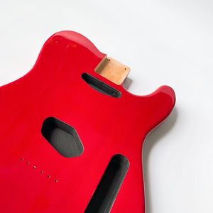 Cuerpo de guitarra pintado de rojo, barril en blanco, acabado sólido de tilo, estilo TL - Product Image 3