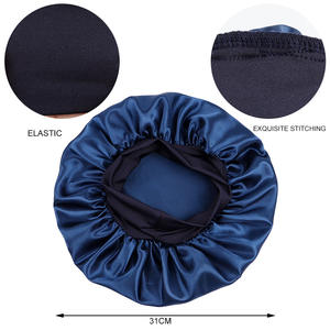 Gorro de satén de moda europea y americana para mujer, elástico de ala ancha con purpurina para gorro de dormir, poliéster impreso personalizable, <span class=keywords><strong>Ca</strong></span> diaria - Product Image 2
