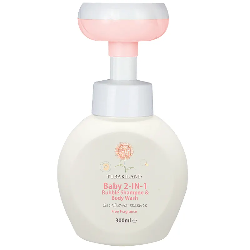 300 ml Eigenmarke kostenloser Duft Sonnenblumenessenz Baby 2-in-1 Shampoo und Körperwaschmittel