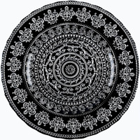 Vaisselle de luxe pour fête de mariage, sous assiettes à chargeur en verre, en or avec couronne de décoration, 24 pièces