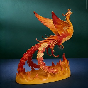 Ornamento Fenice, Simbolo di Rigenerazione e Speranza, Adatto per Regali o Decorazioni, Artigianato in Bronzo Personalizzato da Bozhi Art - Product Image 6