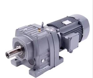 Hochwertiges R-Motor getriebe Drehzahl minderer Schräg verzahnung 12 Volt Motor und Getriebe 5 PS Getriebe motor Untersetzung getriebe