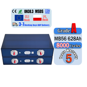 Poland Stock 3.2V 628Ah LiFePO4 <b>Battery</b> MB56 Grade A 8000 Cycles Prismatic Lithium Cell for Off-grid Solar System Backup Power - Product Image 1