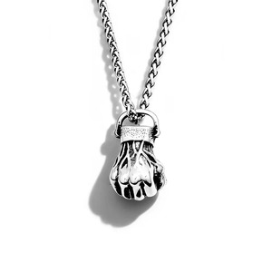Collier pendentif poing Yunnique en acier inoxydable pour homme, style hip-hop, chaîne de pull, bijoux - Product Image 5
