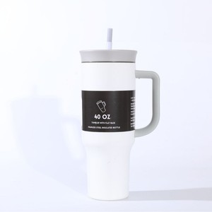 <span class=keywords><strong>Vaso</strong></span> Térmico de Acero Inoxidable 304 de 40oz con Asa, para Auto, Deportes al Aire Libre, Gran Capacidad, con Pajita, para Bebidas Frías, Alta Calidad - Product Image 2