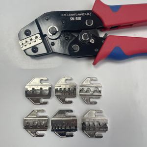 Outil de sertissage manuel SN-58B <span class=keywords><strong>pince</strong></span> avec 7 mâchoires interchangeables pour Mini connecteur Dupont isolé fil virole bornes Kit de sertisseurs - Product Image 5