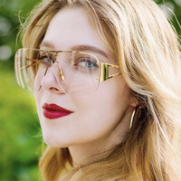 Twooo 9702 2024 nouveautés métal cadre Rivet décoration mode lunettes de soleil hommes