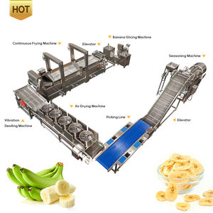 สายการผลิตกล้วยทอดแบบกึ่งอัตโนมัติ ทนทาน ผลิตชิปกล้วยด้วยสแตนเลส 304 ความจุ 30-50 กิโลกรัม/ชั่วโมง ปรับเปลี่ยนได้ - Product Image 4