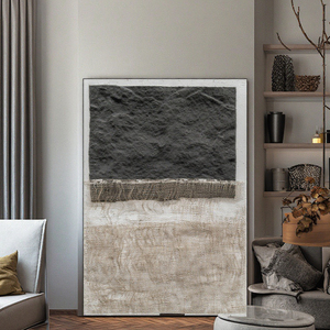 Tối giản hiện đại chất liệu vải lanh phòng khách sạn mẫu phòng treo bức tranh trừu tượng bức tranh trang trí tường - Product Image 3