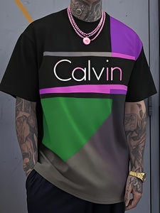 Nuova Collezione Estate 2025: T-shirt da Uomo in Maglia a Maniche Corte, Stile Americano Streetwear, Elegante, Comoda, alla Moda, Digitale, ad Asciugatura Rapida e Traspirante - Product Image 2