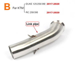 Section centrale de modification de moto de tuyau de Contact moyen applicable pour <span class=keywords><strong>KTM</strong></span> RC390 RC250 <span class=keywords><strong>DUKE</strong></span> <span class=keywords><strong>125</strong></span> 250 390 silencieux d'échappement - Product Image 2