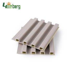 <span class=keywords><strong>Pannelli</strong></span> di parete scanalati Wpc legno interno decorativo legno alternativo Wpc pannello di parete - Product Image 5