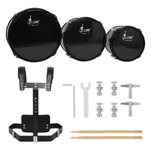 SLADE Black Factory Instrumento de Percusión para Banda de Marcha, Set de Tres Tambores: Caja Triple, Bombo y Tom Trisilábico - Product Image 6
