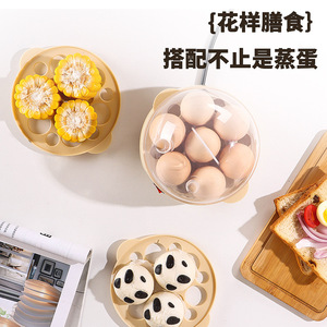 Egg Cooker Steamer Triple Layer 1-18 Eggs Automatic Power Off Electric Plastic Housing Mini Multi Functional - Product Image 2