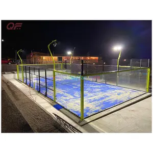 Professionele Hoge Kwaliteit Aangepaste Kleur Paddle Duurzame Outdoor Indoor Panoramische Padel Tennisbaan Leverancier