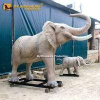 R Haunted House Animatronic Attraction Éléphant animatronique réaliste