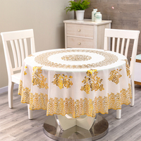 Nappe ronde en PVC, nappe en plastique pailletée, nappe à paillettes