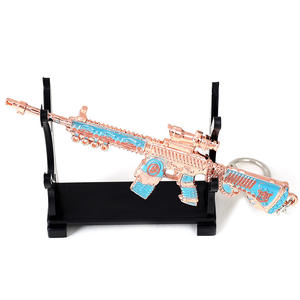 PlayerUnknown's Battlegrounds - Nouveau porte-clés pendentif miniature en alliage de zinc, modèle 98K doré camouflage, accessoire de jeu 003 - Product Image 4