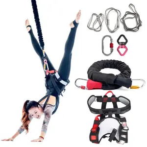 High Strength Kids Aerial Yoga Safe Belts Bungee Cords Comfortable Safe Bungee Set For 5-12 Year Old Children