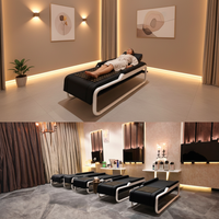 Lit de massage coréen à rouleaux chauds pour la traction vertébrale, avec pierres de jade Master V3 V4, pour spa, salon de beauté et physiothérapie