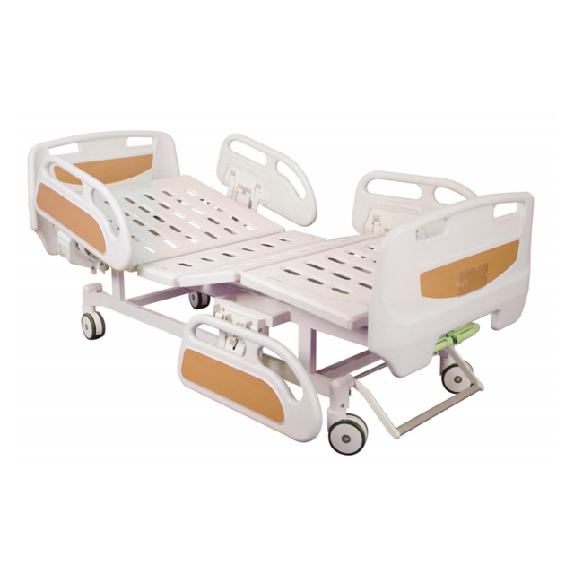 Wholesale Hospital Funiture Medical Equipment 2 Functions Manual ICU Hospital Bed With Side Rails for Patients