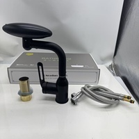 Robinet de lavabo en acier inoxydable de haute qualité pour salle de bain, mitigeur d'eau chaude et froide à poser sur le comptoir, avec rotation