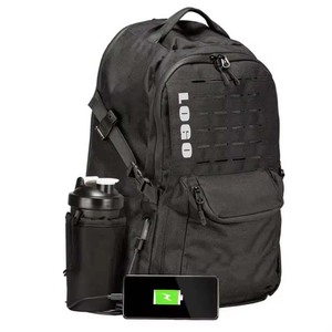 Waterproof Outdoor Sport <strong>Backpack</strong> for Men Women <strong>40</strong> <strong>Litre</strong> Black Tactical Gym Fitness <strong>Backpack</strong> with USB Port - Product Image 1