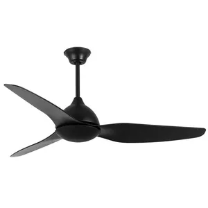Brush Nickel Bacl Waterproof Modern Outdoor Weather Proof Ceiling Fan 50 Inch Black For Hotel And Restaurant