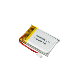 Bateria recarregável do lítio do polímero 602030 <span class=keywords><strong>3</strong></span>.7V 300mAh 1.11Wh Lipo Li-ion Battery - Product Image 2