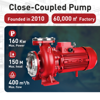 Pompe centrifuge à couplage direct YENF haute pression et durable pour une utilisation à long terme