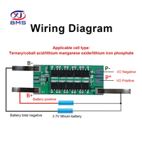 Module de protection de batterie Li-ion Lipo XJ BMS 1S 2S 10A 3S 4S 5S 25A pour cellules 18650, carte de circuit de charge BMS 18650 Lipo