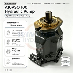 Pompe hydraulique A10VSO100, série A10VSO, pompe principale pour pièces détachées de machines de construction - Product Image 3
