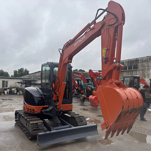 Mini-pelle hydraulique Hitachi ZX55 d'occasion capacité de 5 tonnes noyau y compris moteur boîte de vitesse pompe à engrenages portant PLC direct Japon - Product Image 1