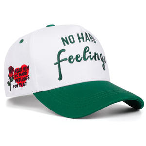 Casquette de baseball ajustable à 6 panneaux, broderie bicolore, personnalisable, très vendue, pour femmes et hommes, style sportif urbain, tissu standard - Product Image 5