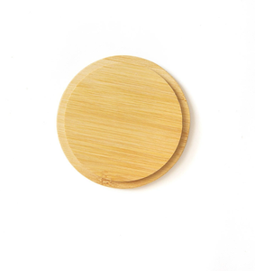 Couvercle en bambou pour tasses, couvercle en bois de grand diamètre pour mugs et tasses à petit-déjeuner, perforé et personnalisable avec logo gravé - Product Image 6