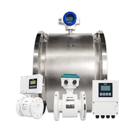 Medidor de Flujo Electromagnético DN40 con Revestimiento de PTFE, Precisión del 0.5%, Medidor de Flujo Magnético Digital RS485 Modbus para Agua Química, IP65, OEM