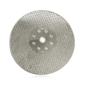 Shdiatool 9 "/230mm cả hai mặt tráng Electroplated kim cương Lưỡi cưa cắt và mài đĩa với M14 mặt bích