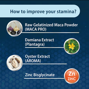 Etiqueta privada Bienestar masculino y resistencia Suplemento de zinc disponible Maca en polvo Extracto de Maca - Product Image 3
