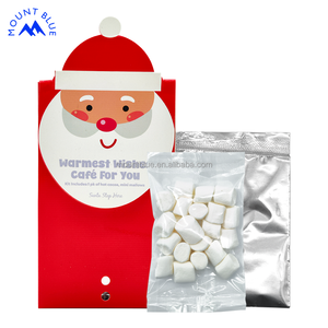 New Arrival Christmas Santa Sweet Chocolate Hot Cocoa Kit with Solid Form and Nut Infused <strong>Mini</strong> Marshmallows for Holiday Gifting - Product Image 3