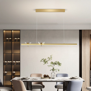 Lampe de table à manger moderne de luxe en forme de libellule, lumière LED créative nordique, lumière suspendue d'art pour bar, pour salle à manger et éclairage domestique - Product Image 5