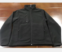 Vente en gros sur mesure KALAIBEN Veste d'hiver pour homme de haute qualité Manteau thermique en polaire noire avec fermeture à glissière complète Vêtements d'extérieur bon marché