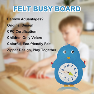 บอร์ดกิจกรรมเสริมพัฒนาการแบบมอนเตสซอรี่สำหรับเด็กอายุ 2-3 ปี พับเก็บได้ ออกแบบมาเพื่อเด็กออทิสติก พร้อมกระเป๋าโพลีเอสเตอร์ - Product Image 2