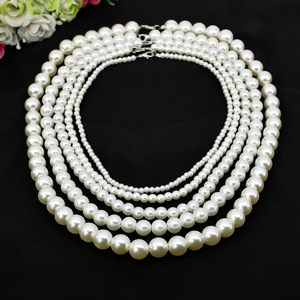 Collier Rétro Chic et Léger avec Faux Perles, Chaîne Longue Polyvalente pour Fiançailles, Mariage, Robe Légère - Fabriqué <span class=keywords><strong>en</strong></span> Chine - Product Image 3